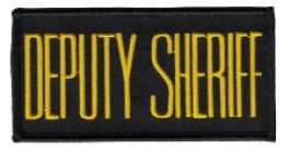 "DEPUTY SHERIFF" 4" X 2" Patch with Velcro